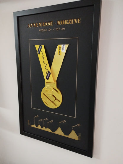 Cadre médaille Officiel de l'Etape du Tour 2023 "Annemasse - Morzine"