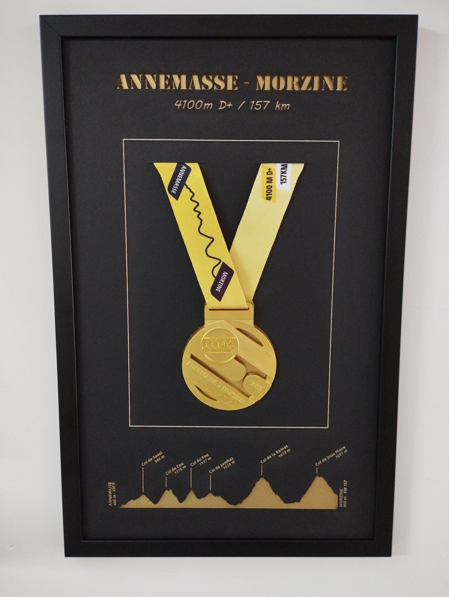 Cadre médaille Officiel de l'Etape du Tour 2023 "Annemasse - Morzine"